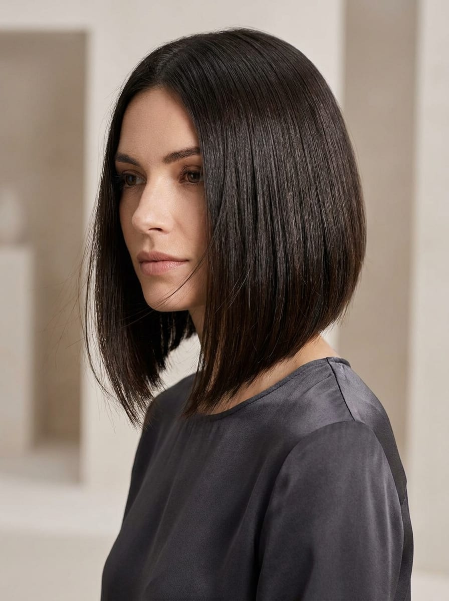 A-Linien-Bob - Frisur für glatte Haare